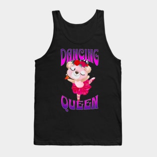 Dancing Queen Ballerina Bear Tank Top